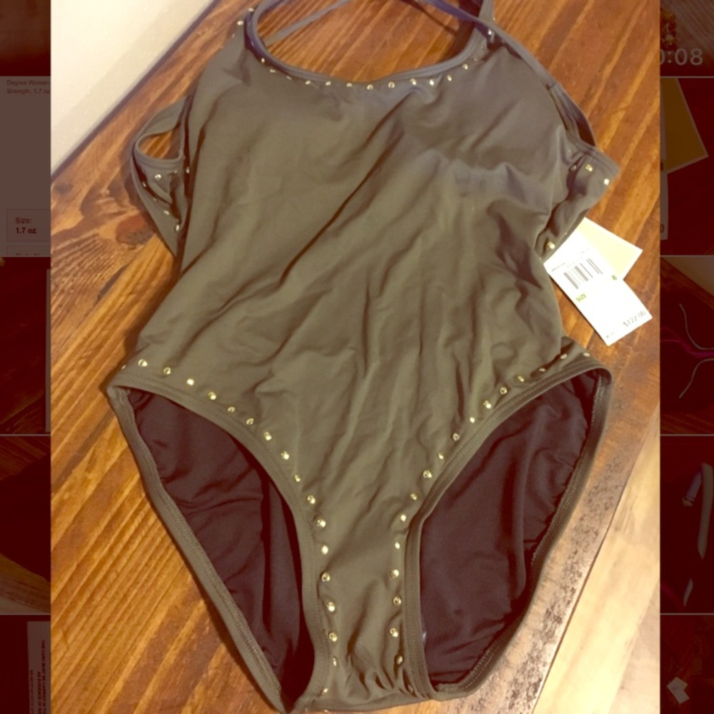 Sage Green Michael Kors Studded One piece